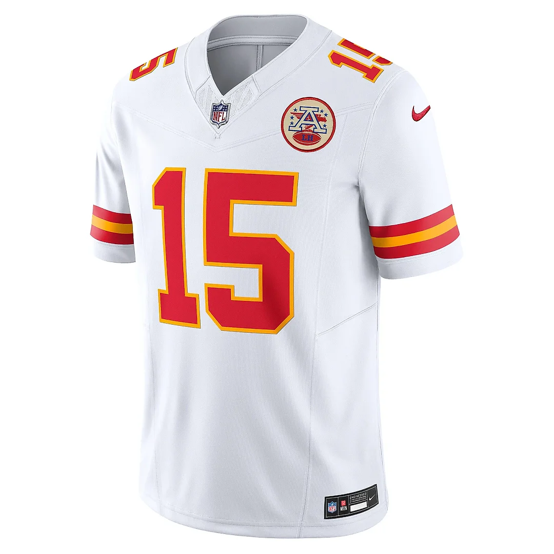 Zennovawear Men's Kansas City Chiefs Patrick Mahomes White Vapor F.U.S.E. Limited Jersey