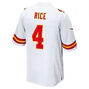 Zennovawear Men's Kansas City Chiefs Rashee Rice White Game Jersey