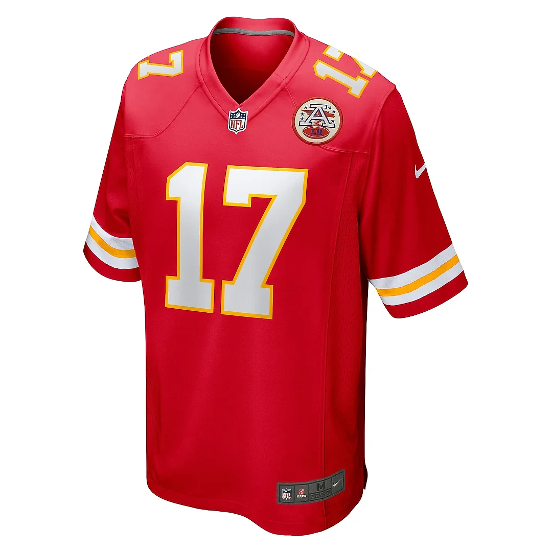 Zennovawear Men's Kansas City Chiefs Richie James Red Game Jersey