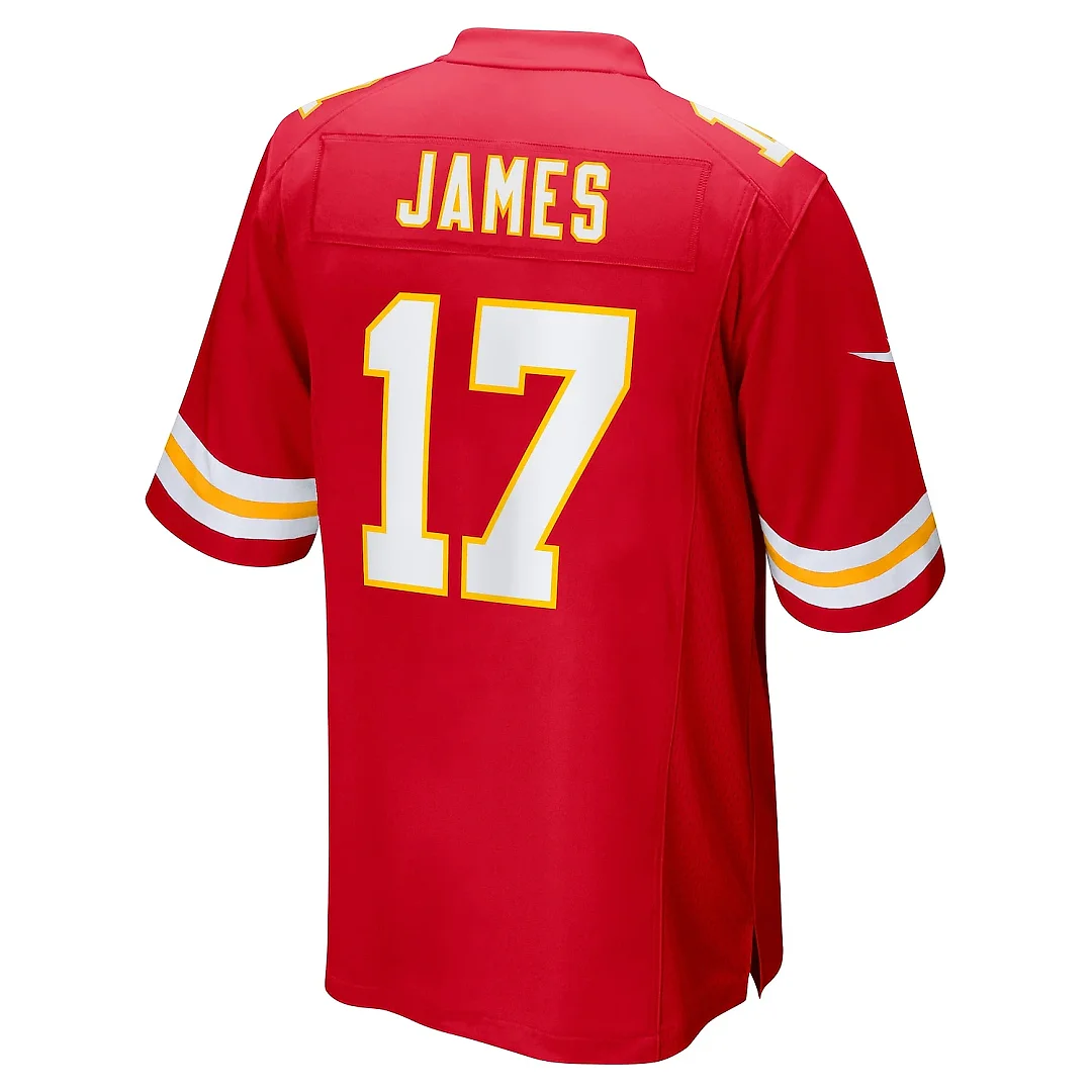 Zennovawear Men's Kansas City Chiefs Richie James Red Game Jersey