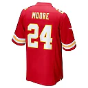 Zennovawear Men's Kansas City Chiefs Skyy Moore Red Game Player Jersey