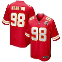 Zennovawear Men's Kansas City Chiefs Tershawn Wharton Red Game Jersey