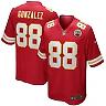Zennovawear Men's Kansas City Chiefs Tony Gonzalez Red Game Retired Player Jersey