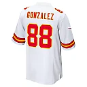Zennovawear Men's Kansas City Chiefs Tony Gonzalez White Retired Player Game Jersey