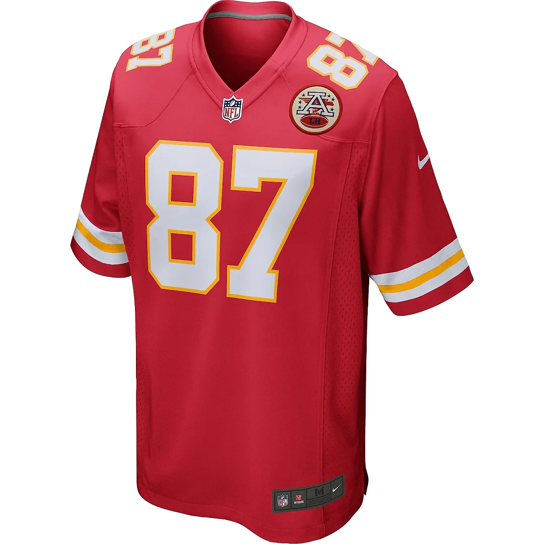 Zennovawear Men's Kansas City Chiefs Travis Kelce Red Game Jersey