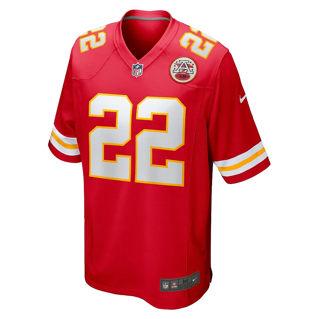 Zennovawear Men's Kansas City Chiefs Trent McDuffie Red Game Jersey