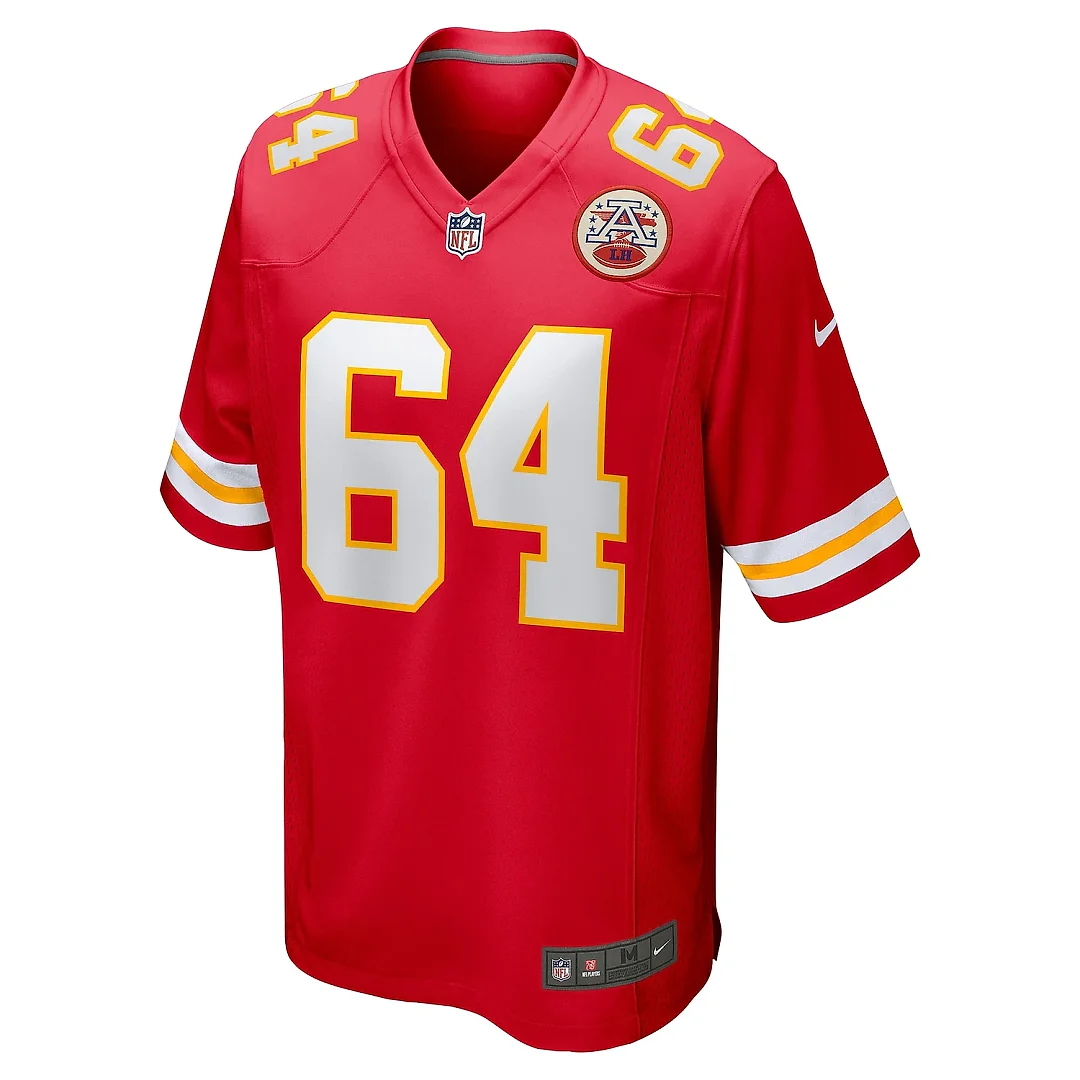 Zennovawear Men's Kansas City Chiefs Wanya Morris Red Game Jersey