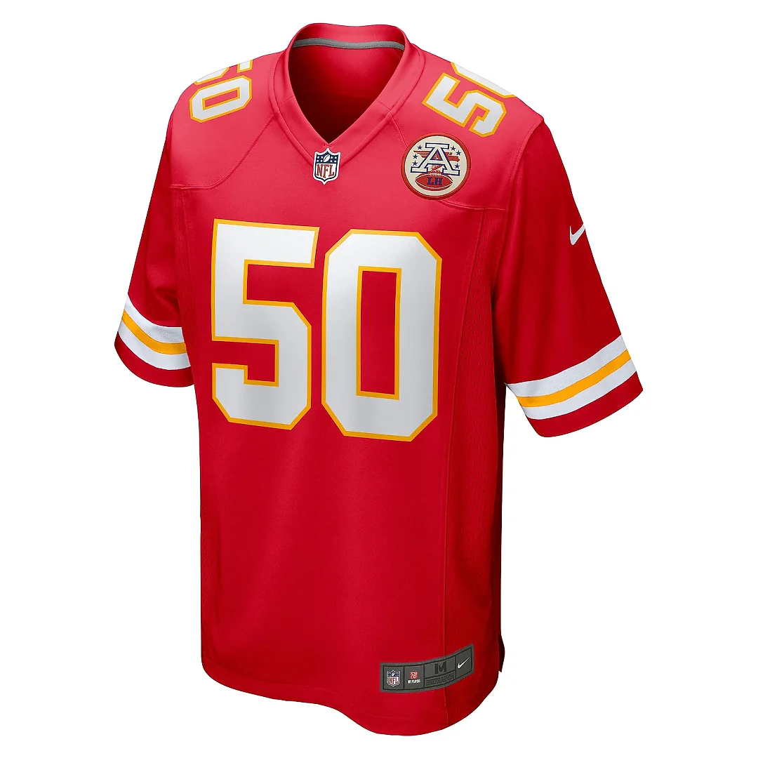 Zennovawear Men's Kansas City Chiefs Willie Gay Red Game Jersey