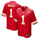 Zennovawear Men's Kansas City Chiefs Xavier Worthy Red Player Game Jersey