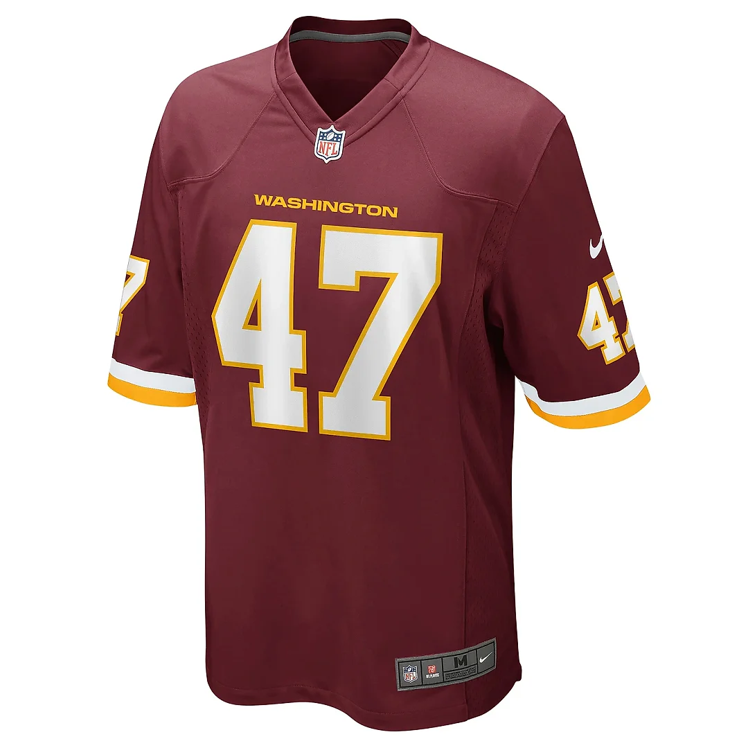 Zennovawear Men's Khaleke Hudson Washington Football Team Burgundy Game Player Jersey