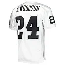 Zennovawear Men's Las Vegas Raiders 2002 Charles Woodson Mitchell & Ness White Throwback Retired Player Jersey