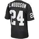 Zennovawear Men's Las Vegas Raiders 2002 Charles Woodson Mitchell & Ness Black Throwback Retired Player Jersey