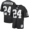 Zennovawear Men's Las Vegas Raiders 2002 Charles Woodson Mitchell & Ness Black Throwback Retired Player Jersey