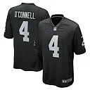 Zennovawear Men's Las Vegas Raiders Aidan O'Connell Black Game Jersey