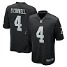 Zennovawear Men's Las Vegas Raiders Aidan O'Connell Black Game Jersey