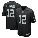 Zennovawear Men's Las Vegas Raiders Aidan O'Connell Black Team Game Jersey