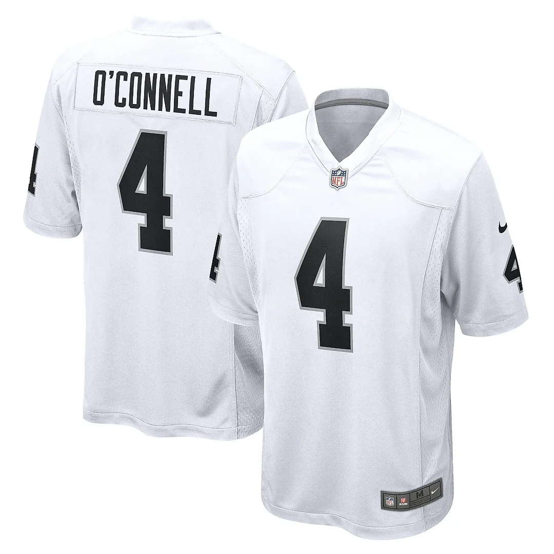 Zennovawear Men's Las Vegas Raiders Aidan O'Connell White Game Jersey