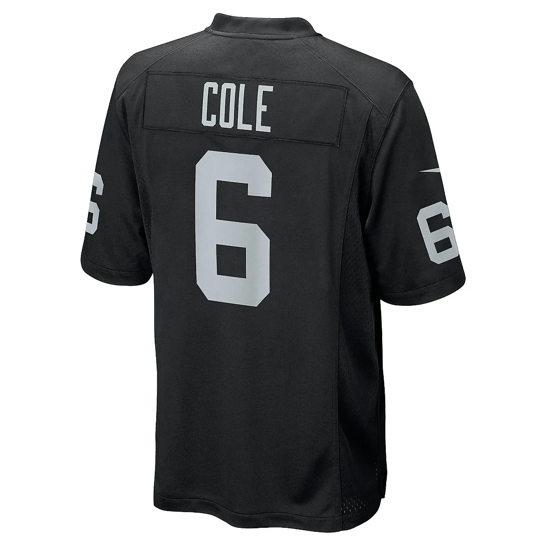 Zennovawear Men's Las Vegas Raiders AJ Cole Black Game Jersey