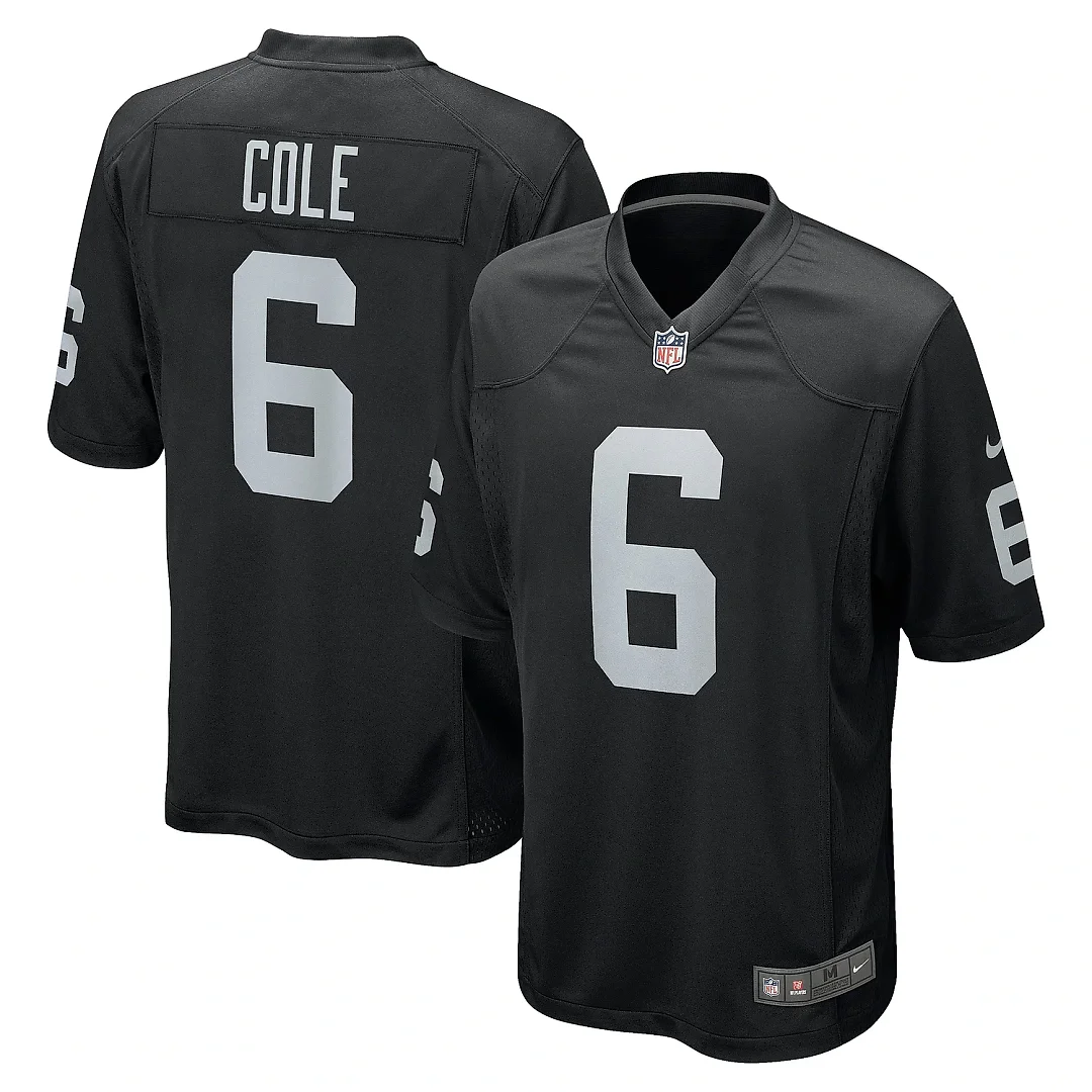 Zennovawear Men's Las Vegas Raiders AJ Cole Black Game Jersey