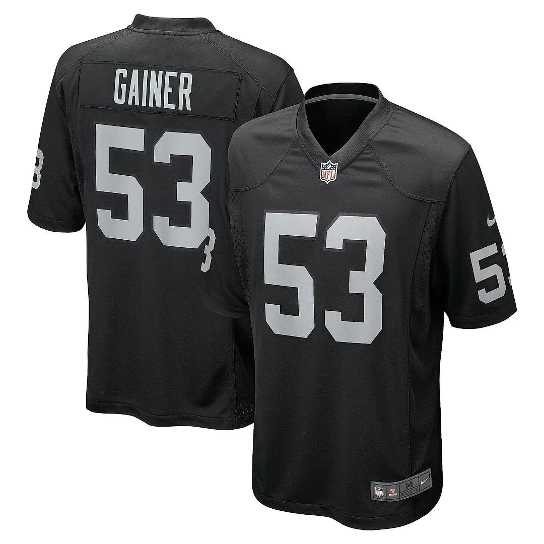 Zennovawear Men's Las Vegas Raiders Amari Gainer Black Team Game Jersey