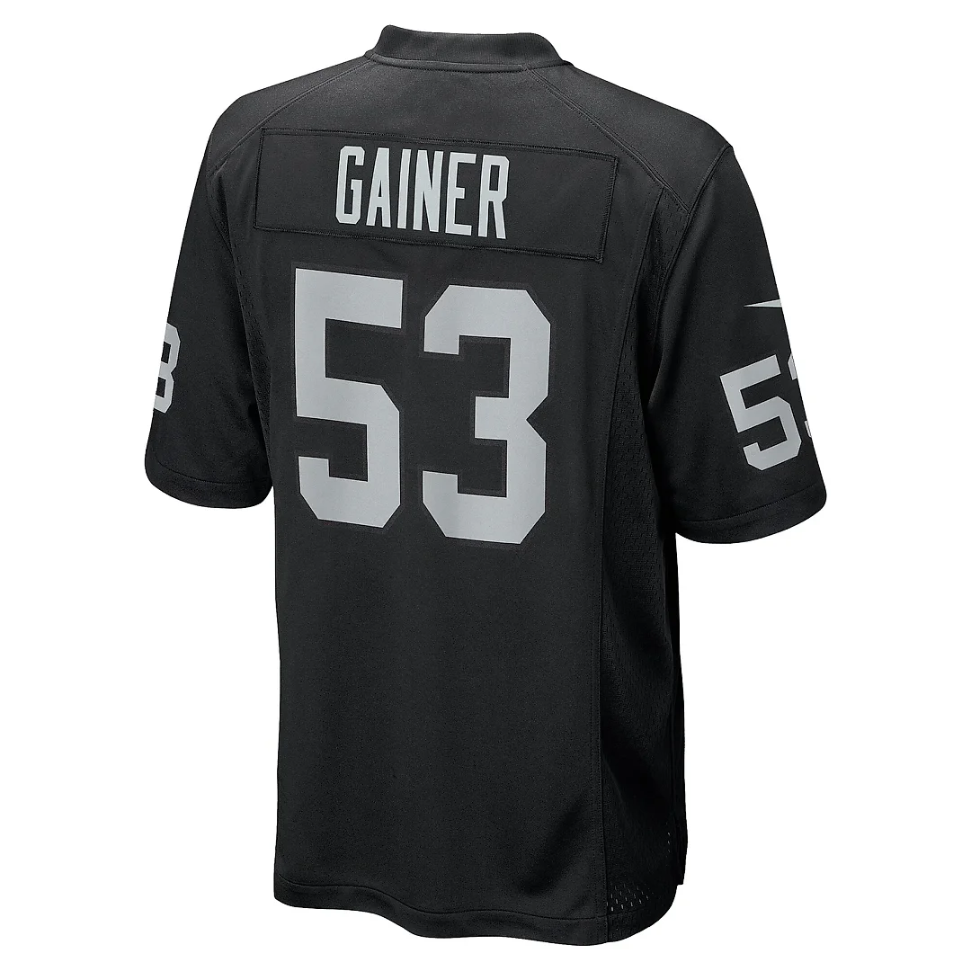 Zennovawear Men's Las Vegas Raiders Amari Gainer Black Team Game Jersey