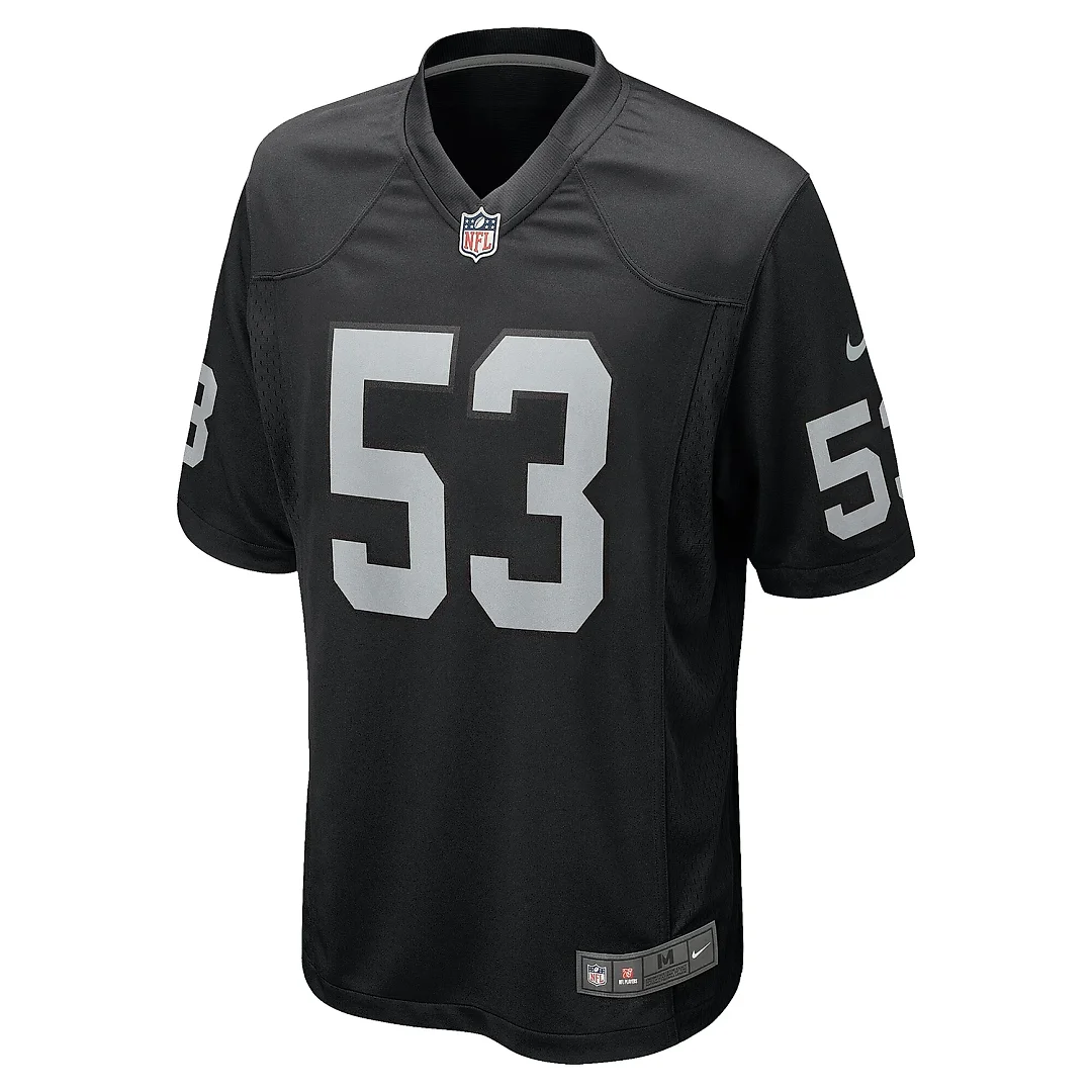 Zennovawear Men's Las Vegas Raiders Amari Gainer Black Team Game Jersey