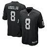 Zennovawear Men's Las Vegas Raiders Ameer Abdullah Black Team Game Jersey