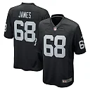 Zennovawear Men's Las Vegas Raiders Andre James Black Game Jersey