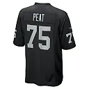 Zennovawear Men's Las Vegas Raiders Andrus Peat Black Team Game Jersey