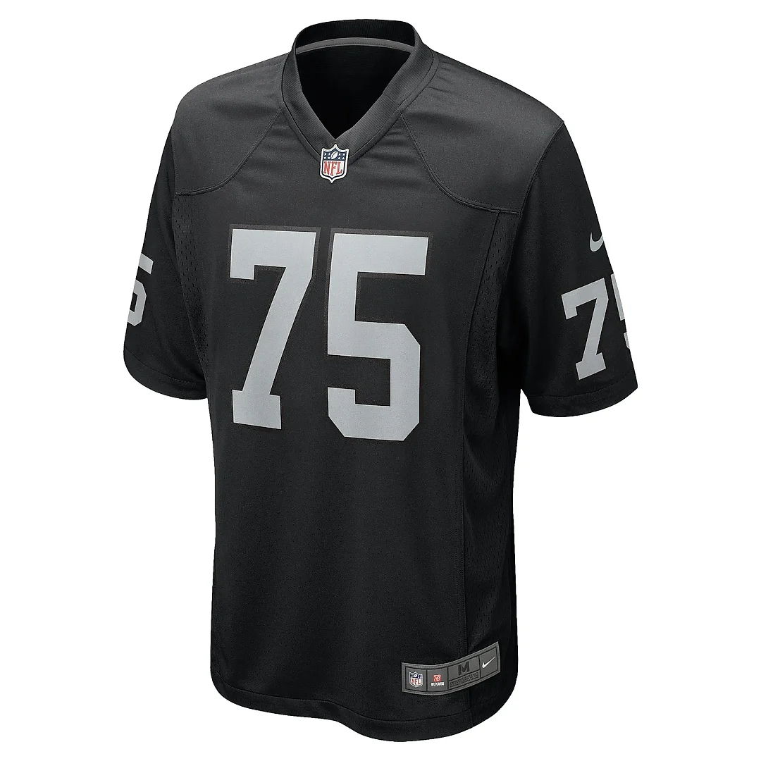 Zennovawear Men's Las Vegas Raiders Andrus Peat Black Team Game Jersey