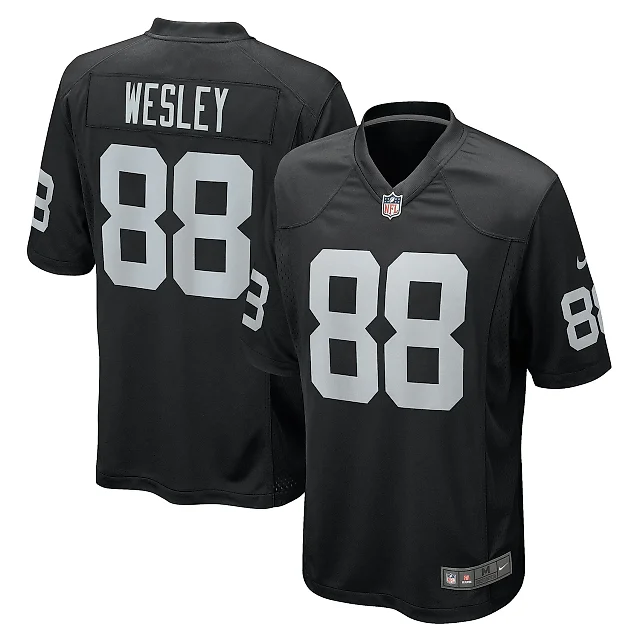 Zennovawear Men's Las Vegas Raiders Antoine Wesley Black Team Game Jersey