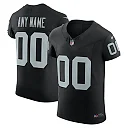 Zennovawear Men's Las Vegas Raiders Black Vapor F.U.S.E. Elite Custom Jersey