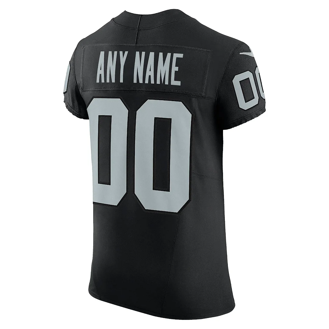 Zennovawear Men's Las Vegas Raiders Black Vapor F.U.S.E. Elite Custom Jersey