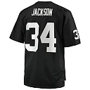 Zennovawear Men's Las Vegas Raiders Bo Jackson Mitchell & Ness Black Big & Tall 1988 Retired Player Jersey