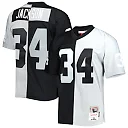 Zennovawear Men's Las Vegas Raiders Bo Jackson Mitchell & Ness Black/Silver 1988 Split Legacy Jersey