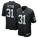 Zennovawear Men's Las Vegas Raiders Brandon Facyson Black Team Game Jersey