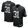 Zennovawear Men's Las Vegas Raiders Brandon Facyson Black Team Game Jersey