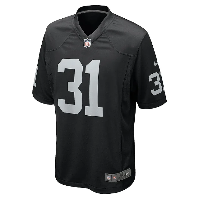 Zennovawear Men's Las Vegas Raiders Brandon Facyson Black Team Game Jersey
