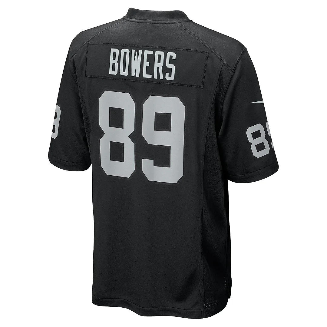 Zennovawear Men's Las Vegas Raiders Brock Bowers Black Player Game Jersey