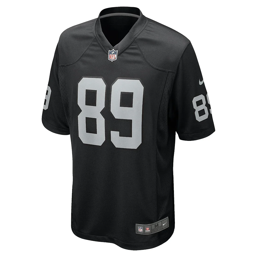 Zennovawear Men's Las Vegas Raiders Brock Bowers Black Player Game Jersey