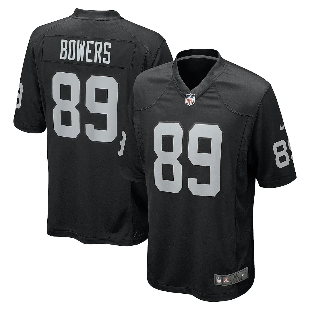Zennovawear Men's Las Vegas Raiders Brock Bowers Black Player Game Jersey