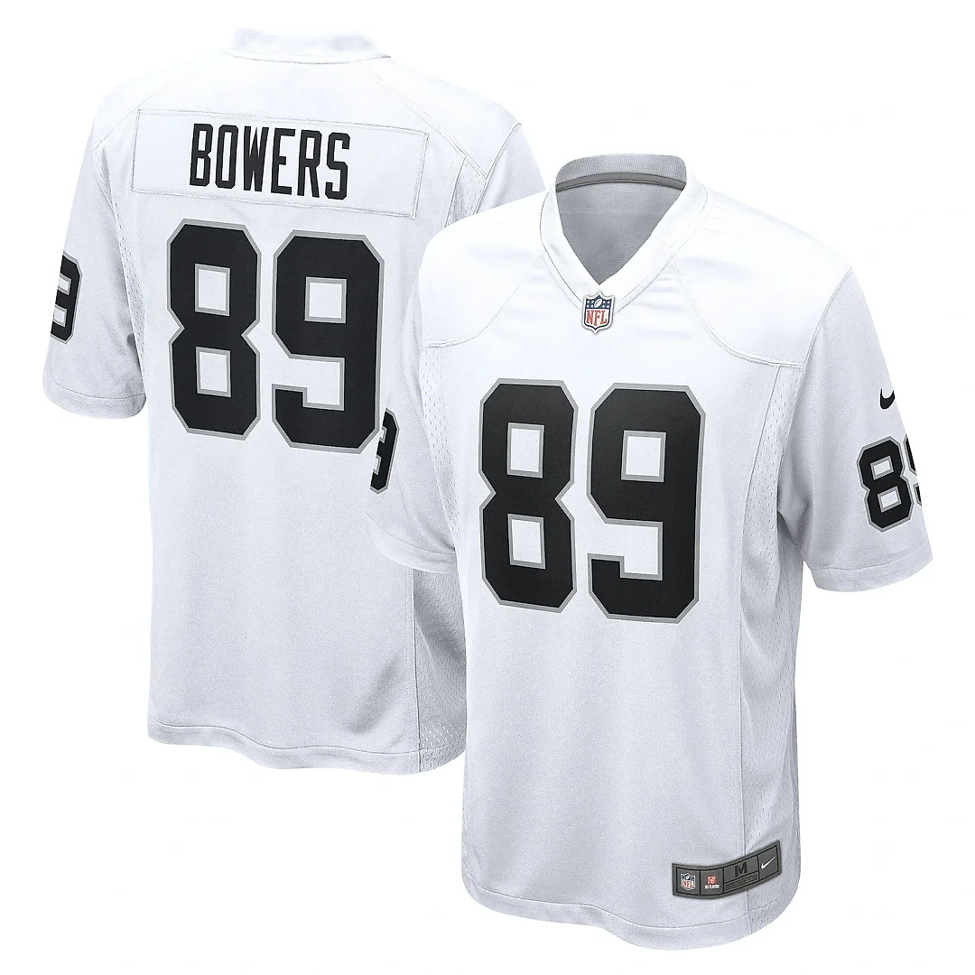 Zennovawear Men's Las Vegas Raiders Brock Bowers White Game Jersey