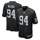 Zennovawear Men's Las Vegas Raiders Christian Wilkins Black Team Game Jersey