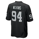 Zennovawear Men's Las Vegas Raiders Christian Wilkins Black Team Game Jersey