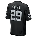 Zennovawear Men's Las Vegas Raiders Christopher Smith II Black Team Game Jersey