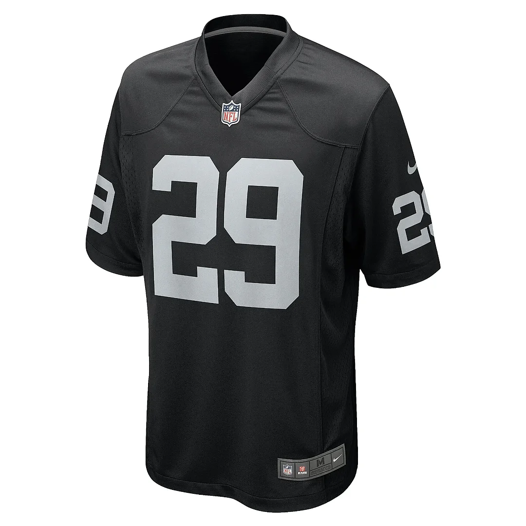 Zennovawear Men's Las Vegas Raiders Christopher Smith II Black Team Game Jersey
