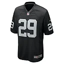 Zennovawear Men's Las Vegas Raiders Christopher Smith II Black Team Game Jersey