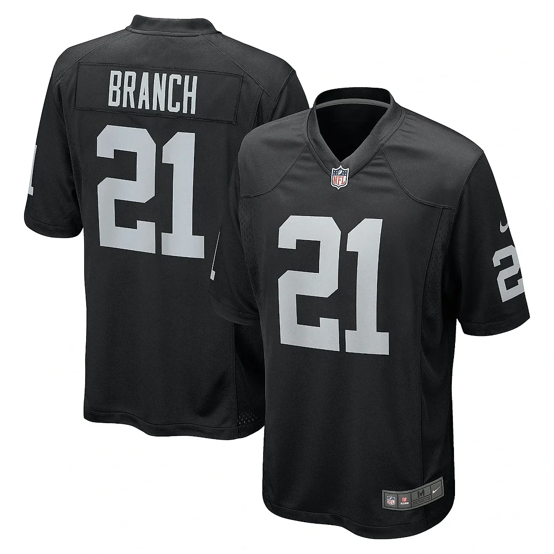 Zennovawear Men's Las Vegas Raiders Cliff Branch Black Retired Player Game Jersey