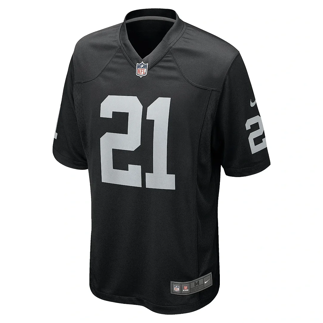 Zennovawear Men's Las Vegas Raiders Cliff Branch Black Retired Player Game Jersey