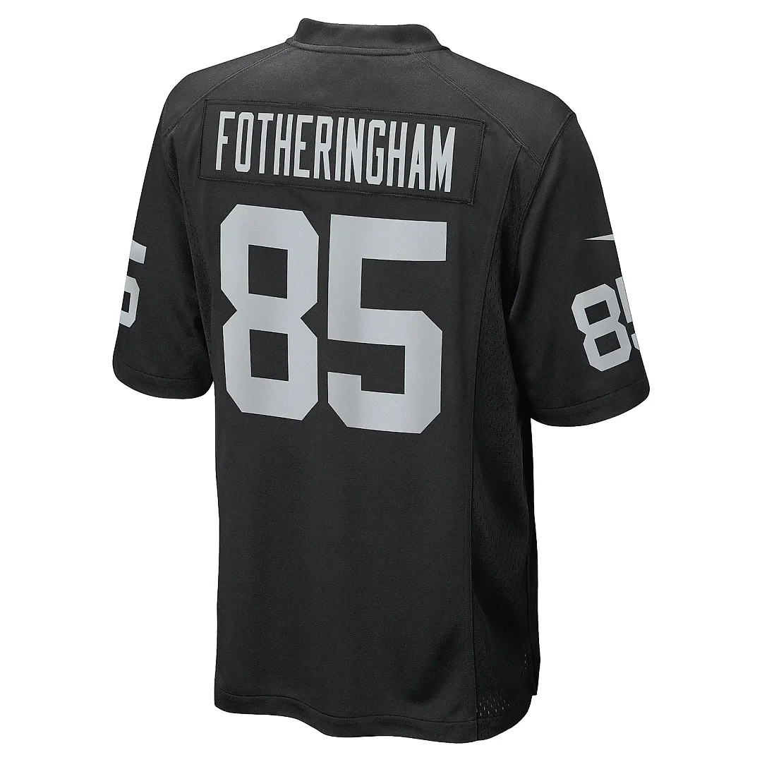 Zennovawear Men's Las Vegas Raiders Cole Fotheringham Black Game Player Jersey